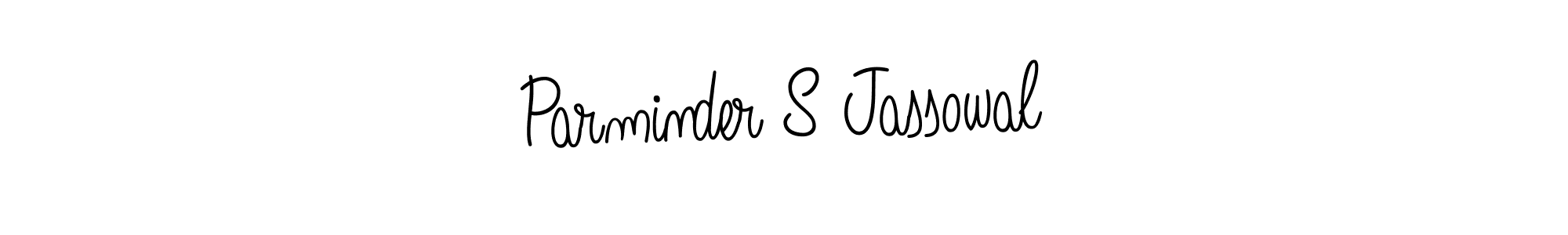 Parminder S Jassowal stylish signature style. Best Handwritten Sign (Angelique-Rose-font-FFP) for my name. Handwritten Signature Collection Ideas for my name Parminder S Jassowal. Parminder S Jassowal signature style 5 images and pictures png