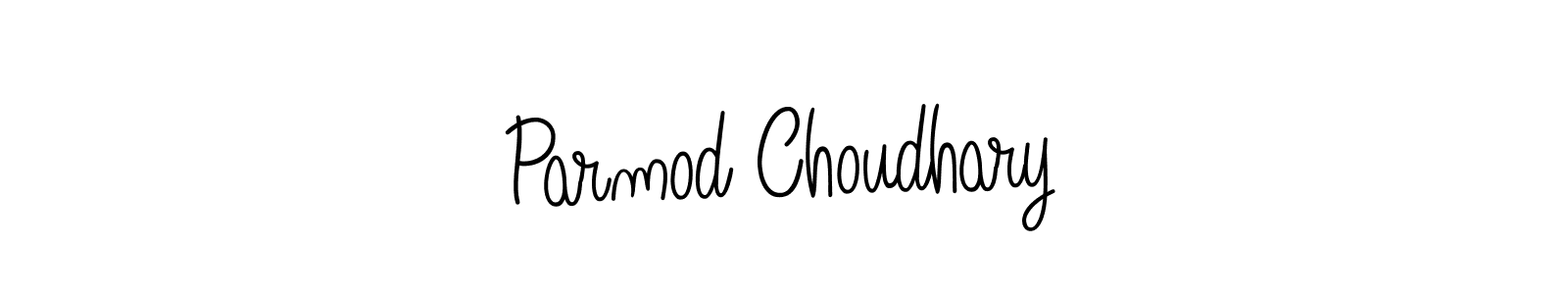The best way (Angelique-Rose-font-FFP) to make a short signature is to pick only two or three words in your name. The name Parmod Choudhary include a total of six letters. For converting this name. Parmod Choudhary signature style 5 images and pictures png