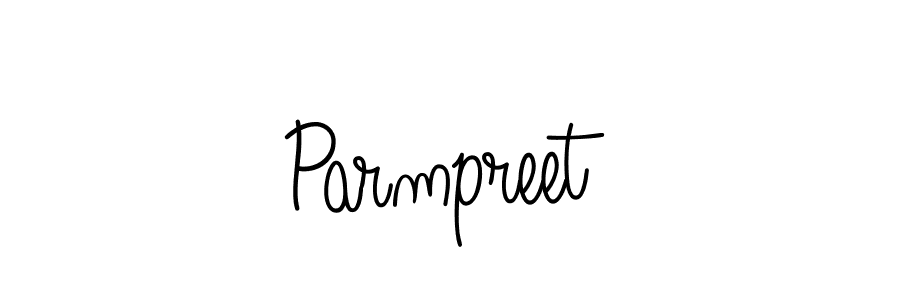 Create a beautiful signature design for name Parmpreet. With this signature (Angelique-Rose-font-FFP) fonts, you can make a handwritten signature for free. Parmpreet signature style 5 images and pictures png