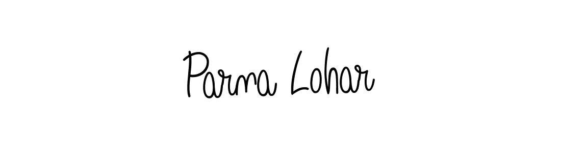 How to Draw Parna Lohar signature style? Angelique-Rose-font-FFP is a latest design signature styles for name Parna Lohar. Parna Lohar signature style 5 images and pictures png