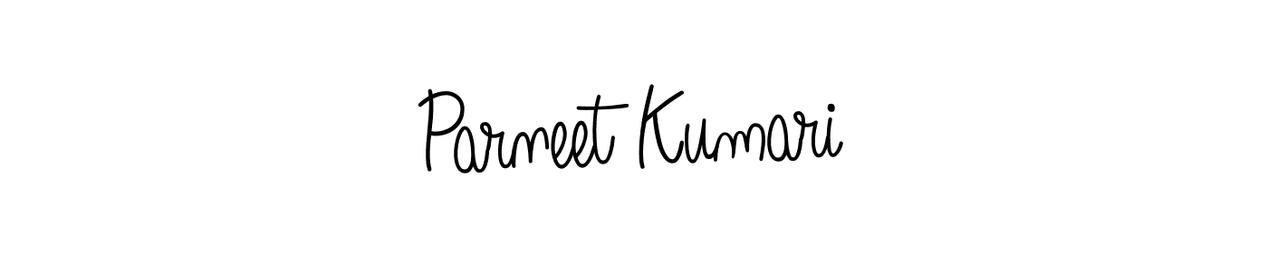 How to make Parneet Kumari signature? Angelique-Rose-font-FFP is a professional autograph style. Create handwritten signature for Parneet Kumari name. Parneet Kumari signature style 5 images and pictures png