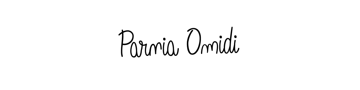 Create a beautiful signature design for name Parnia Omidi. With this signature (Angelique-Rose-font-FFP) fonts, you can make a handwritten signature for free. Parnia Omidi signature style 5 images and pictures png