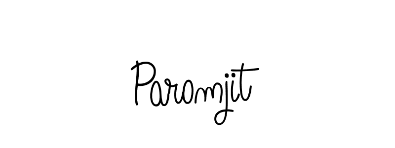 How to make Paromjit signature? Angelique-Rose-font-FFP is a professional autograph style. Create handwritten signature for Paromjit name. Paromjit signature style 5 images and pictures png