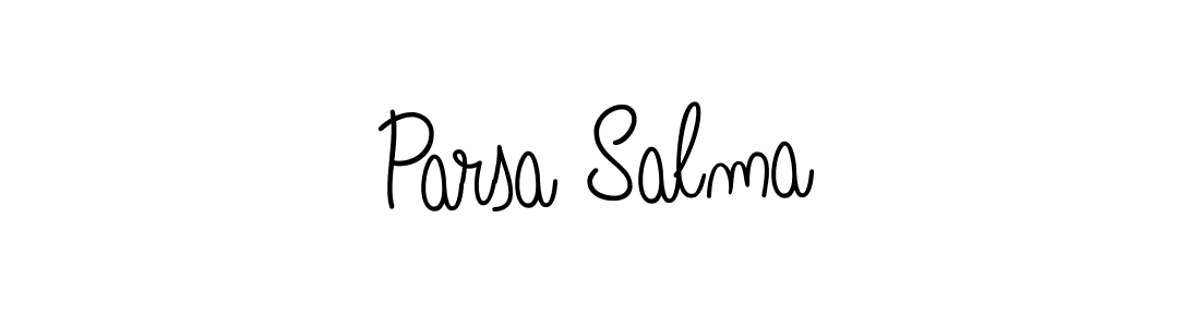 Angelique-Rose-font-FFP is a professional signature style that is perfect for those who want to add a touch of class to their signature. It is also a great choice for those who want to make their signature more unique. Get Parsa Salma name to fancy signature for free. Parsa Salma signature style 5 images and pictures png