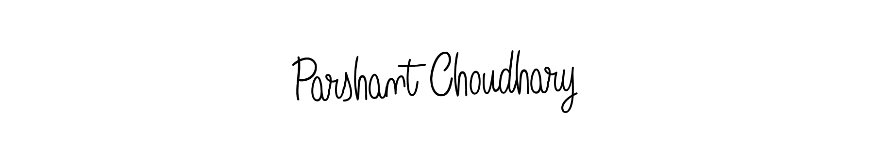 Design your own signature with our free online signature maker. With this signature software, you can create a handwritten (Angelique-Rose-font-FFP) signature for name Parshant Choudhary. Parshant Choudhary signature style 5 images and pictures png