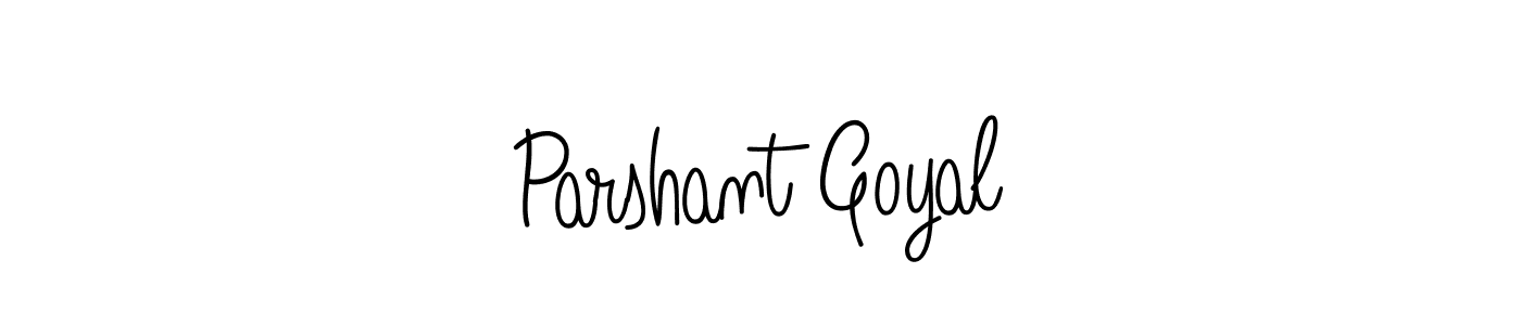 How to make Parshant Goyal signature? Angelique-Rose-font-FFP is a professional autograph style. Create handwritten signature for Parshant Goyal name. Parshant Goyal signature style 5 images and pictures png