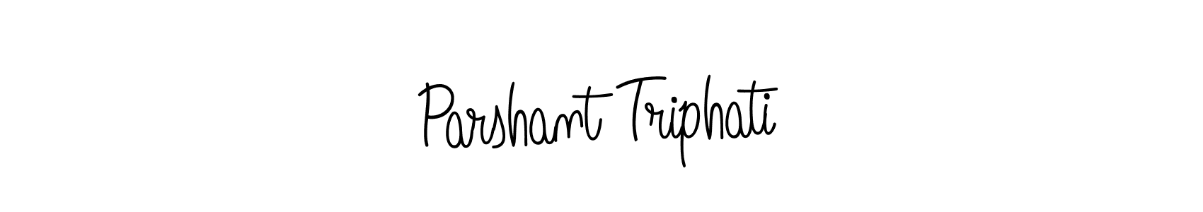 Use a signature maker to create a handwritten signature online. With this signature software, you can design (Angelique-Rose-font-FFP) your own signature for name Parshant Triphati. Parshant Triphati signature style 5 images and pictures png