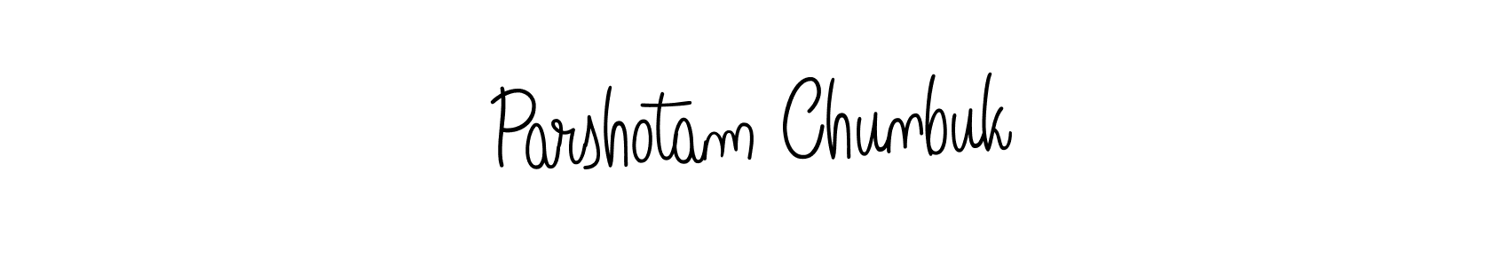 How to Draw Parshotam Chunbuk signature style? Angelique-Rose-font-FFP is a latest design signature styles for name Parshotam Chunbuk. Parshotam Chunbuk signature style 5 images and pictures png