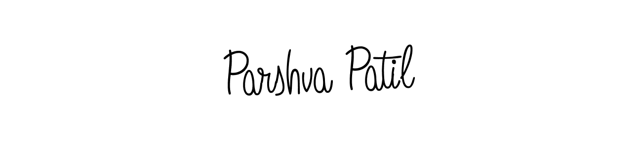 Make a beautiful signature design for name Parshva Patil. With this signature (Angelique-Rose-font-FFP) style, you can create a handwritten signature for free. Parshva Patil signature style 5 images and pictures png