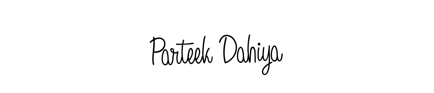 Make a beautiful signature design for name Parteek Dahiya. Use this online signature maker to create a handwritten signature for free. Parteek Dahiya signature style 5 images and pictures png