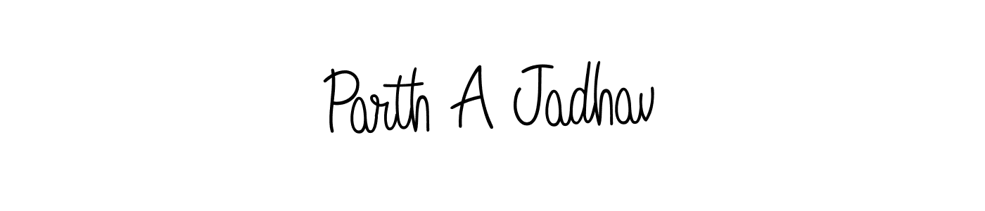 Also we have Parth A Jadhav name is the best signature style. Create professional handwritten signature collection using Angelique-Rose-font-FFP autograph style. Parth A Jadhav signature style 5 images and pictures png