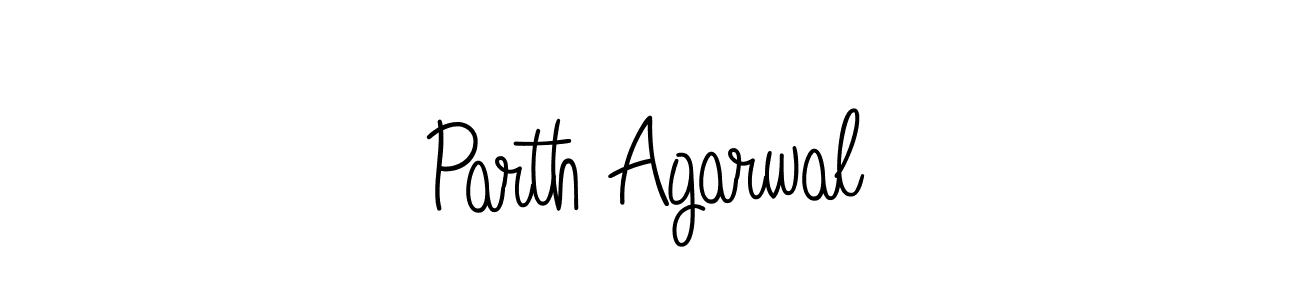 How to make Parth Agarwal name signature. Use Angelique-Rose-font-FFP style for creating short signs online. This is the latest handwritten sign. Parth Agarwal signature style 5 images and pictures png