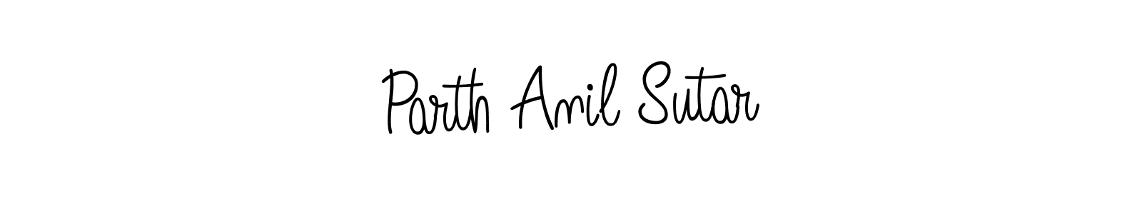 Design your own signature with our free online signature maker. With this signature software, you can create a handwritten (Angelique-Rose-font-FFP) signature for name Parth Anil Sutar. Parth Anil Sutar signature style 5 images and pictures png