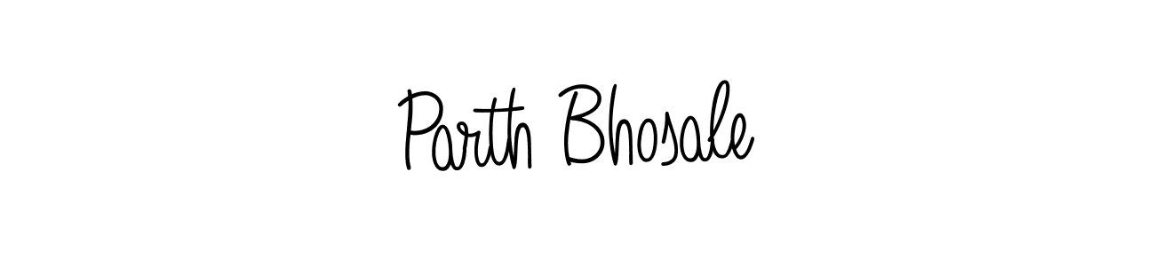 The best way (Angelique-Rose-font-FFP) to make a short signature is to pick only two or three words in your name. The name Parth Bhosale include a total of six letters. For converting this name. Parth Bhosale signature style 5 images and pictures png