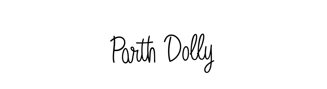 It looks lik you need a new signature style for name Parth Dolly. Design unique handwritten (Angelique-Rose-font-FFP) signature with our free signature maker in just a few clicks. Parth Dolly signature style 5 images and pictures png