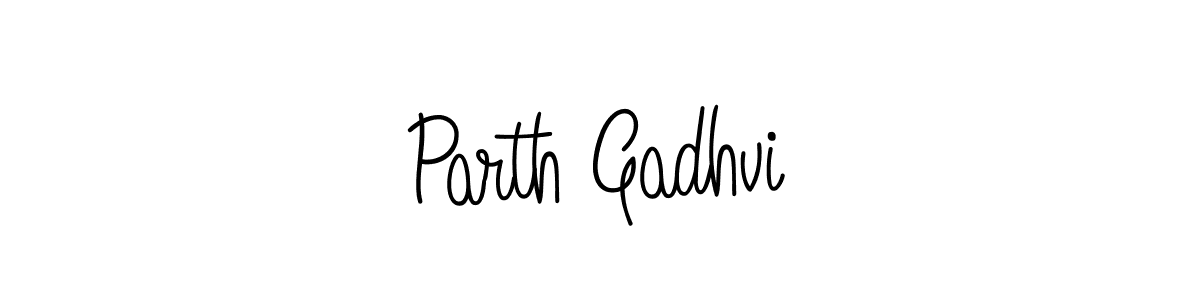 Create a beautiful signature design for name Parth Gadhvi. With this signature (Angelique-Rose-font-FFP) fonts, you can make a handwritten signature for free. Parth Gadhvi signature style 5 images and pictures png