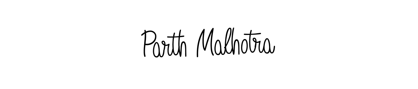 The best way (Angelique-Rose-font-FFP) to make a short signature is to pick only two or three words in your name. The name Parth Malhotra include a total of six letters. For converting this name. Parth Malhotra signature style 5 images and pictures png