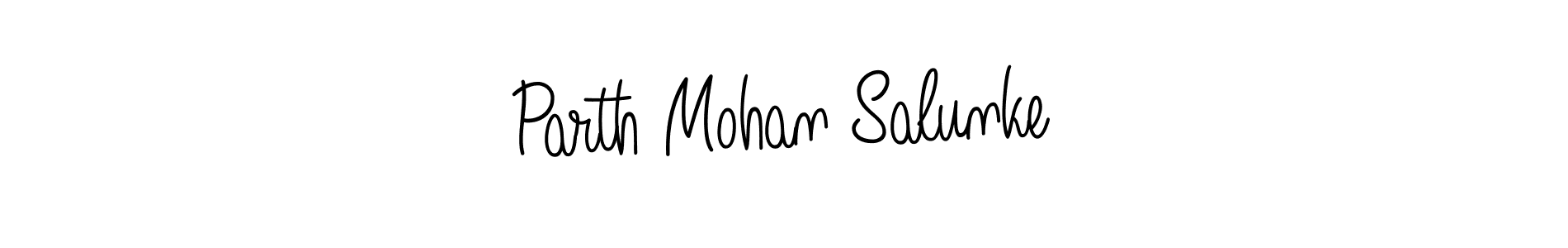 Use a signature maker to create a handwritten signature online. With this signature software, you can design (Angelique-Rose-font-FFP) your own signature for name Parth Mohan Salunke. Parth Mohan Salunke signature style 5 images and pictures png