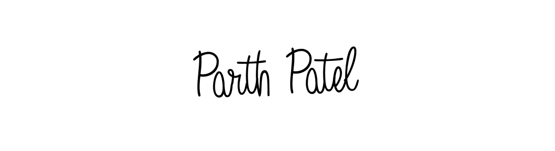 How to make Parth Patel name signature. Use Angelique-Rose-font-FFP style for creating short signs online. This is the latest handwritten sign. Parth Patel signature style 5 images and pictures png