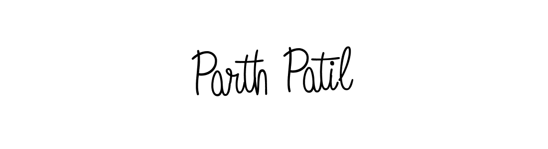 Use a signature maker to create a handwritten signature online. With this signature software, you can design (Angelique-Rose-font-FFP) your own signature for name Parth Patil. Parth Patil signature style 5 images and pictures png