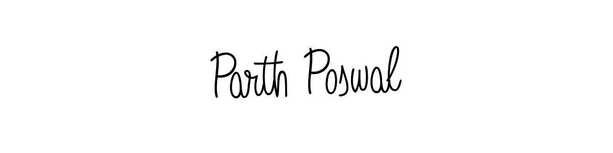 Best and Professional Signature Style for Parth Poswal. Angelique-Rose-font-FFP Best Signature Style Collection. Parth Poswal signature style 5 images and pictures png