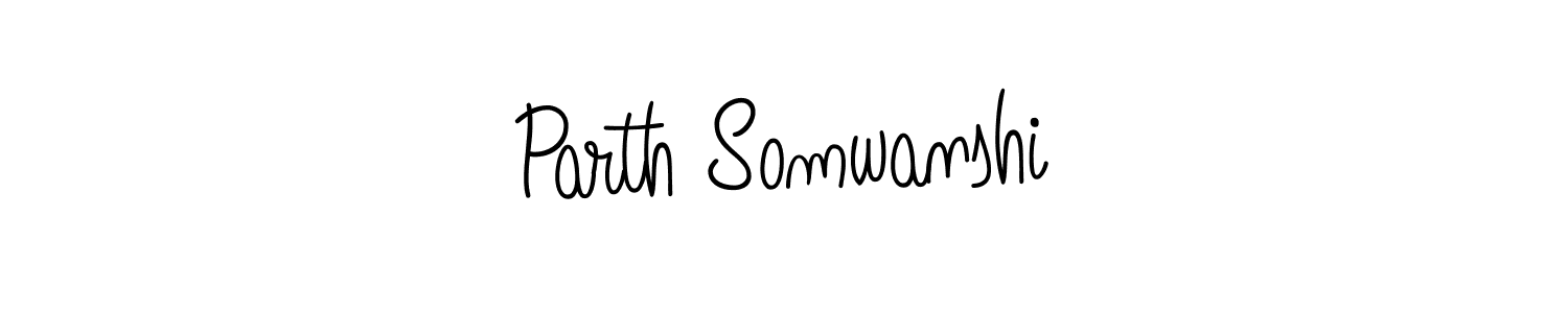 You should practise on your own different ways (Angelique-Rose-font-FFP) to write your name (Parth Somwanshi) in signature. don't let someone else do it for you. Parth Somwanshi signature style 5 images and pictures png