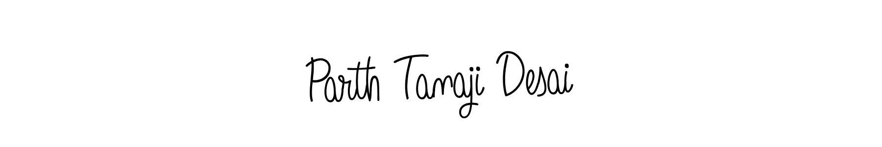 Make a beautiful signature design for name Parth Tanaji Desai. With this signature (Angelique-Rose-font-FFP) style, you can create a handwritten signature for free. Parth Tanaji Desai signature style 5 images and pictures png