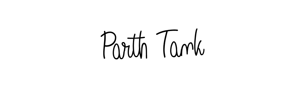 You should practise on your own different ways (Angelique-Rose-font-FFP) to write your name (Parth Tank) in signature. don't let someone else do it for you. Parth Tank signature style 5 images and pictures png