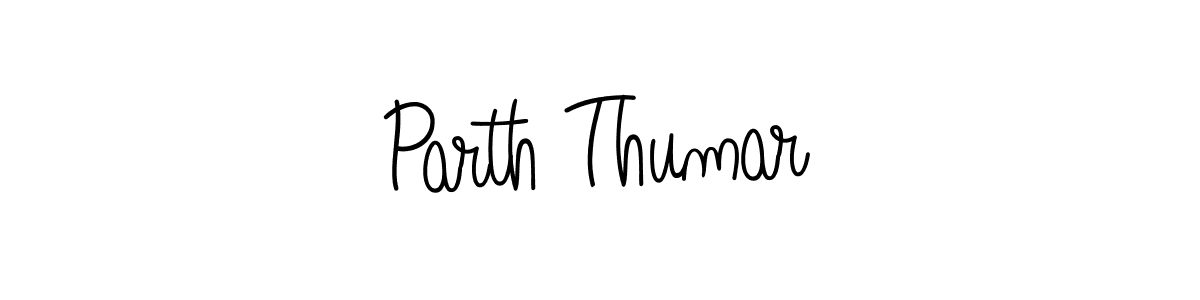 Use a signature maker to create a handwritten signature online. With this signature software, you can design (Angelique-Rose-font-FFP) your own signature for name Parth Thumar. Parth Thumar signature style 5 images and pictures png