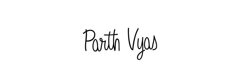 Parth Vyas stylish signature style. Best Handwritten Sign (Angelique-Rose-font-FFP) for my name. Handwritten Signature Collection Ideas for my name Parth Vyas. Parth Vyas signature style 5 images and pictures png