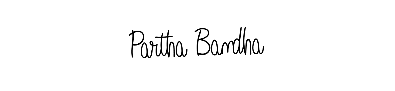 You should practise on your own different ways (Angelique-Rose-font-FFP) to write your name (Partha Bandha) in signature. don't let someone else do it for you. Partha Bandha signature style 5 images and pictures png