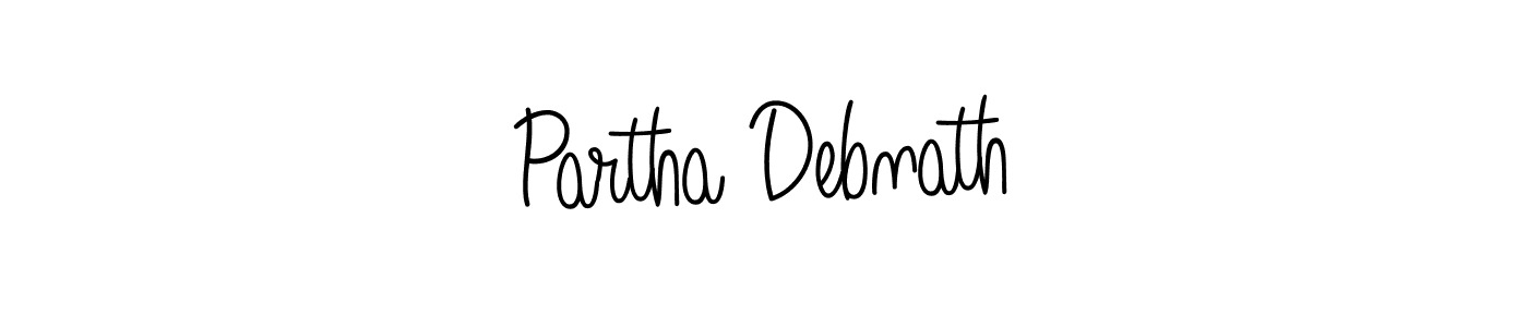 Partha Debnath stylish signature style. Best Handwritten Sign (Angelique-Rose-font-FFP) for my name. Handwritten Signature Collection Ideas for my name Partha Debnath. Partha Debnath signature style 5 images and pictures png