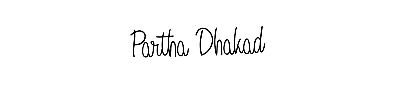 How to make Partha Dhakad signature? Angelique-Rose-font-FFP is a professional autograph style. Create handwritten signature for Partha Dhakad name. Partha Dhakad signature style 5 images and pictures png