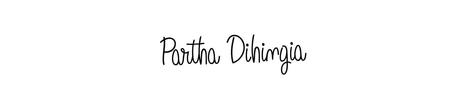 Once you've used our free online signature maker to create your best signature Angelique-Rose-font-FFP style, it's time to enjoy all of the benefits that Partha Dihingia name signing documents. Partha Dihingia signature style 5 images and pictures png