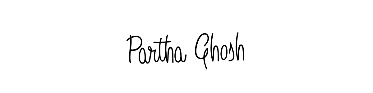 How to make Partha Ghosh name signature. Use Angelique-Rose-font-FFP style for creating short signs online. This is the latest handwritten sign. Partha Ghosh signature style 5 images and pictures png