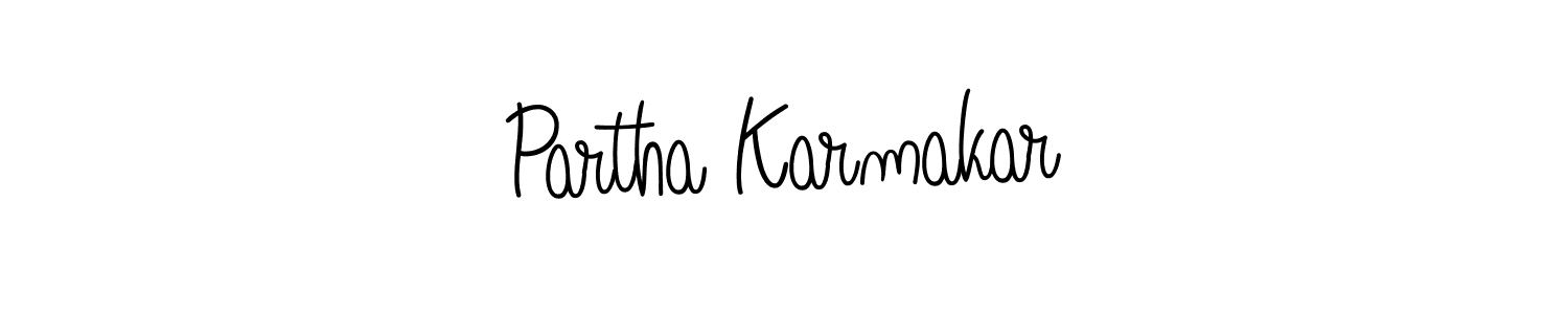How to Draw Partha Karmakar signature style? Angelique-Rose-font-FFP is a latest design signature styles for name Partha Karmakar. Partha Karmakar signature style 5 images and pictures png