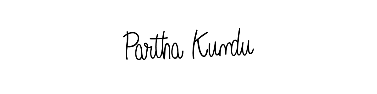 How to Draw Partha Kundu signature style? Angelique-Rose-font-FFP is a latest design signature styles for name Partha Kundu. Partha Kundu signature style 5 images and pictures png