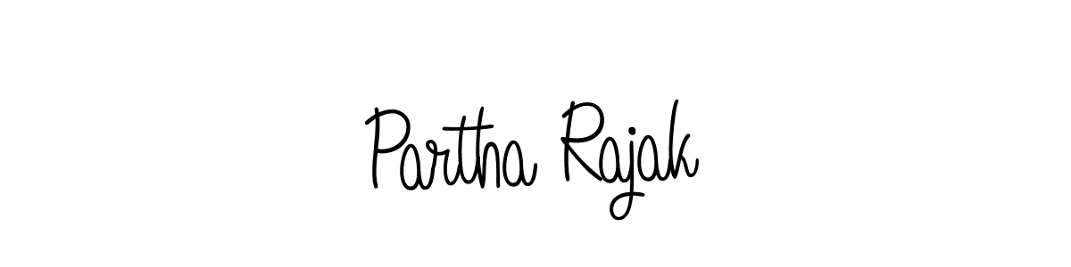 Design your own signature with our free online signature maker. With this signature software, you can create a handwritten (Angelique-Rose-font-FFP) signature for name Partha Rajak. Partha Rajak signature style 5 images and pictures png