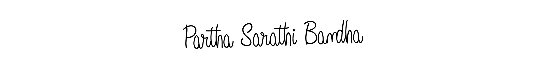 Make a beautiful signature design for name Partha Sarathi Bandha. With this signature (Angelique-Rose-font-FFP) style, you can create a handwritten signature for free. Partha Sarathi Bandha signature style 5 images and pictures png