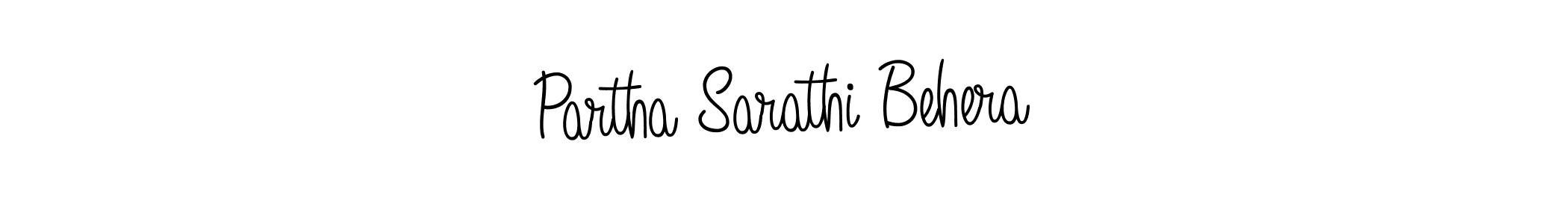 Create a beautiful signature design for name Partha Sarathi Behera. With this signature (Angelique-Rose-font-FFP) fonts, you can make a handwritten signature for free. Partha Sarathi Behera signature style 5 images and pictures png