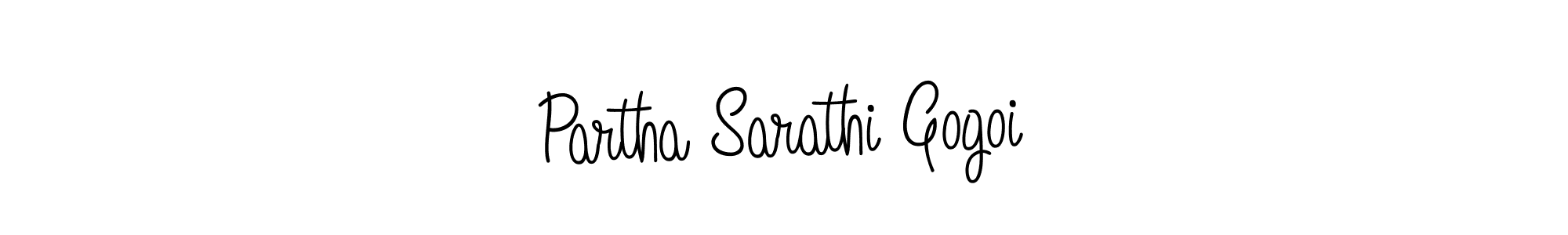 Partha Sarathi Gogoi stylish signature style. Best Handwritten Sign (Angelique-Rose-font-FFP) for my name. Handwritten Signature Collection Ideas for my name Partha Sarathi Gogoi. Partha Sarathi Gogoi signature style 5 images and pictures png