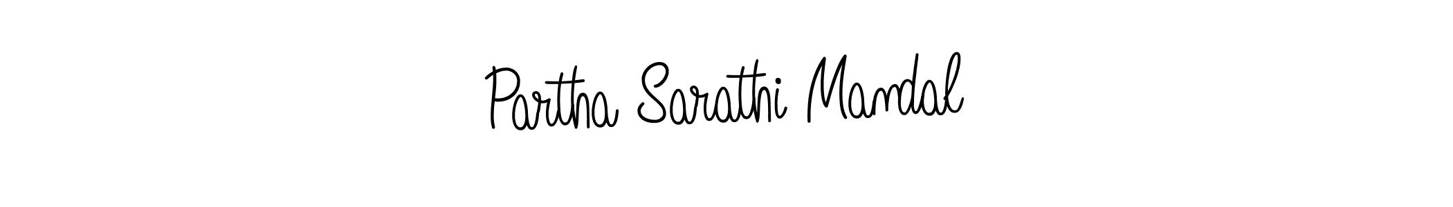 if you are searching for the best signature style for your name Partha Sarathi Mandal. so please give up your signature search. here we have designed multiple signature styles  using Angelique-Rose-font-FFP. Partha Sarathi Mandal signature style 5 images and pictures png