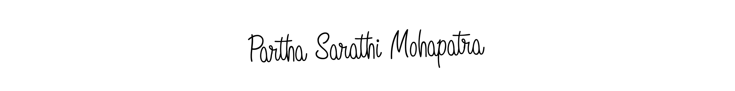 The best way (Angelique-Rose-font-FFP) to make a short signature is to pick only two or three words in your name. The name Partha Sarathi Mohapatra include a total of six letters. For converting this name. Partha Sarathi Mohapatra signature style 5 images and pictures png