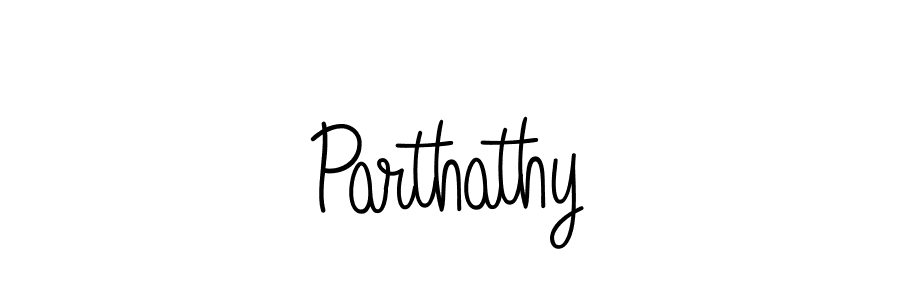 Design your own signature with our free online signature maker. With this signature software, you can create a handwritten (Angelique-Rose-font-FFP) signature for name Parthathy. Parthathy signature style 5 images and pictures png