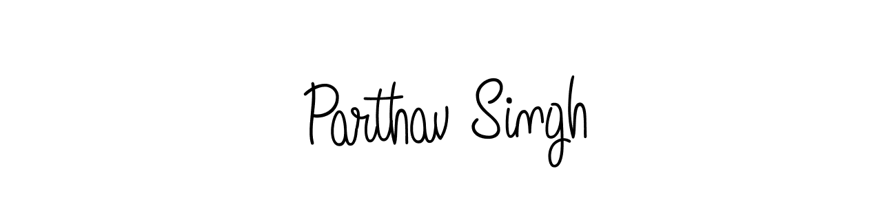 Design your own signature with our free online signature maker. With this signature software, you can create a handwritten (Angelique-Rose-font-FFP) signature for name Parthav Singh. Parthav Singh signature style 5 images and pictures png