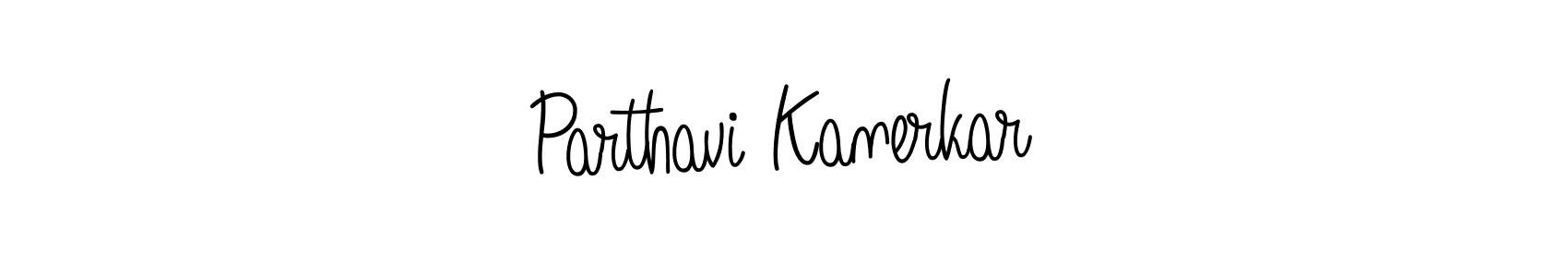 Parthavi Kanerkar stylish signature style. Best Handwritten Sign (Angelique-Rose-font-FFP) for my name. Handwritten Signature Collection Ideas for my name Parthavi Kanerkar. Parthavi Kanerkar signature style 5 images and pictures png