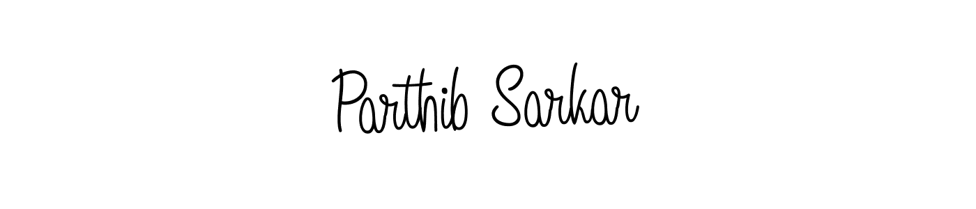 Make a beautiful signature design for name Parthib Sarkar. With this signature (Angelique-Rose-font-FFP) style, you can create a handwritten signature for free. Parthib Sarkar signature style 5 images and pictures png