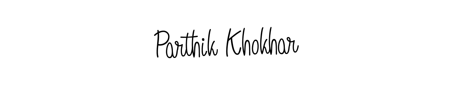 Also You can easily find your signature by using the search form. We will create Parthik Khokhar name handwritten signature images for you free of cost using Angelique-Rose-font-FFP sign style. Parthik Khokhar signature style 5 images and pictures png