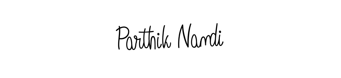 Design your own signature with our free online signature maker. With this signature software, you can create a handwritten (Angelique-Rose-font-FFP) signature for name Parthik Nandi. Parthik Nandi signature style 5 images and pictures png