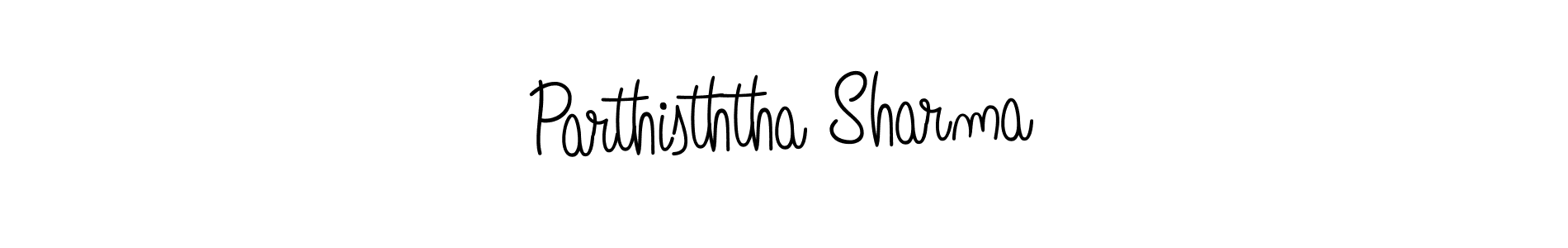 How to make Parthisththa Sharma name signature. Use Angelique-Rose-font-FFP style for creating short signs online. This is the latest handwritten sign. Parthisththa Sharma signature style 5 images and pictures png